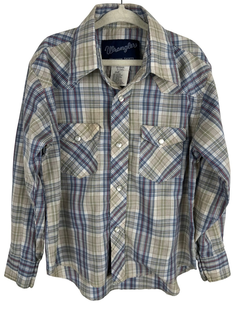 Wrangler Boy's Vintage Western Pearl Snap Shirt